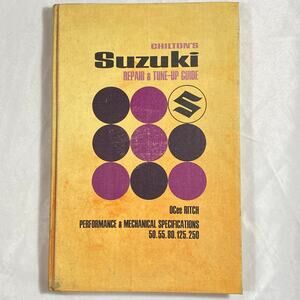 Chilton's Suzuki Repair and Tune-Up Guide Motorcycle Book By Ocee Ritch 1967